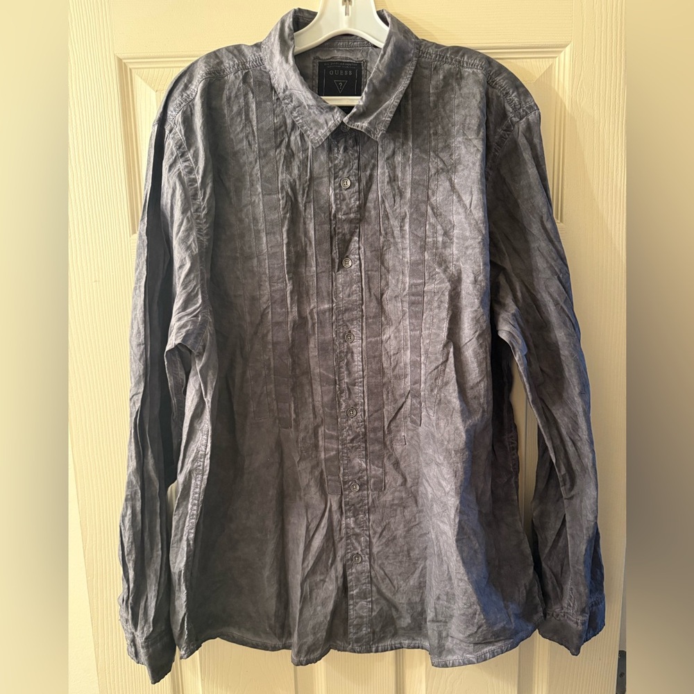 Vintage GUESS Button Up XXL Shirt - Men's Adult Long Sleeve